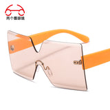 Frameless Colorful Multi-color Sunglasses One-piece Outdoor Shade Men's And Women's Sunglasses