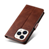 Suitable For Iphone 14 Mobile Phone Shell Apple 13 Mobile Phone Leather Case New Samsung S22 Calf Pattern Flip Cover