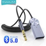 Car Bluetooth Receiver AUX Car Bluetooth Audio Receiver USB Bluetooth Adapter 5.0 Support Call