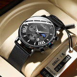 Fashion Business Trend Korean Version Casual Sports Temperament High-end Men's Watch Automatic Non-mechanical Men's Watch