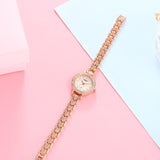 Watch Female Ins Style Exquisite Simple Temperament Thin Belt Small Dial Quartz Bracelet Mother-of-pearl Ladies Watch