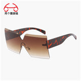 Frameless Colorful Multi-color Sunglasses One-piece Outdoor Shade Men's And Women's Sunglasses