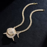 New Fashion Big Shark Necklace Ins Wind Cuban Chain Retro Tide Accessories Personality Pendant Tennis Chain