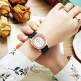 Women's Square Silicone Strap Digital Grid Dial Quartz Watch Fashion Trend Ladies Watch