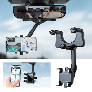 Rearview Mirror Phone Holder For Car Mount Phone And Gps Holder Universal Rotating Adjustable Telescopic Car Phone Holder - Holders &amp;amp; Stands - AliExpress