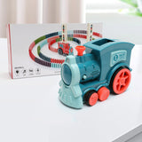 Baby Toys Domino Car Puzzle Automatic Release Licensing Electric Building Blocks Small Train Toy - Unbeatable_Sale