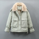 Korean Women's Casual Short Down Padded Jacket